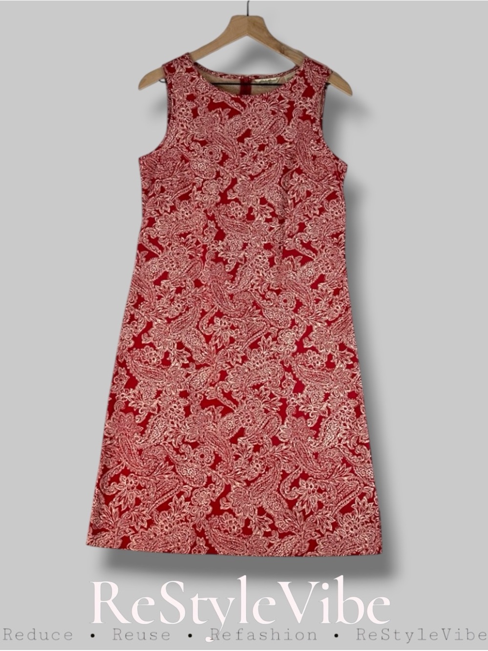 EDDIE BAUER Women’s Size M Dress Cotton Tank Floral Sheath Sleeveless